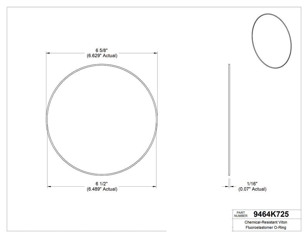 Technical drawing - 9464K725